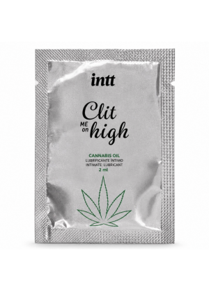 Intt Clit Me On High Cannabis Oil - Согревающий жидкий вибратор для клитора 2 мл (саше)